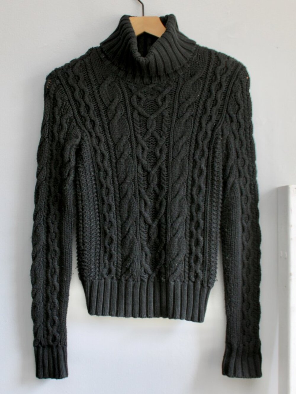 Ralph Lauren Blue Label Cable Knit Turtleneck Sweater Women's Size Small